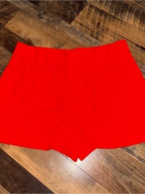Madewell High-Waist Red Tailored Shorts
